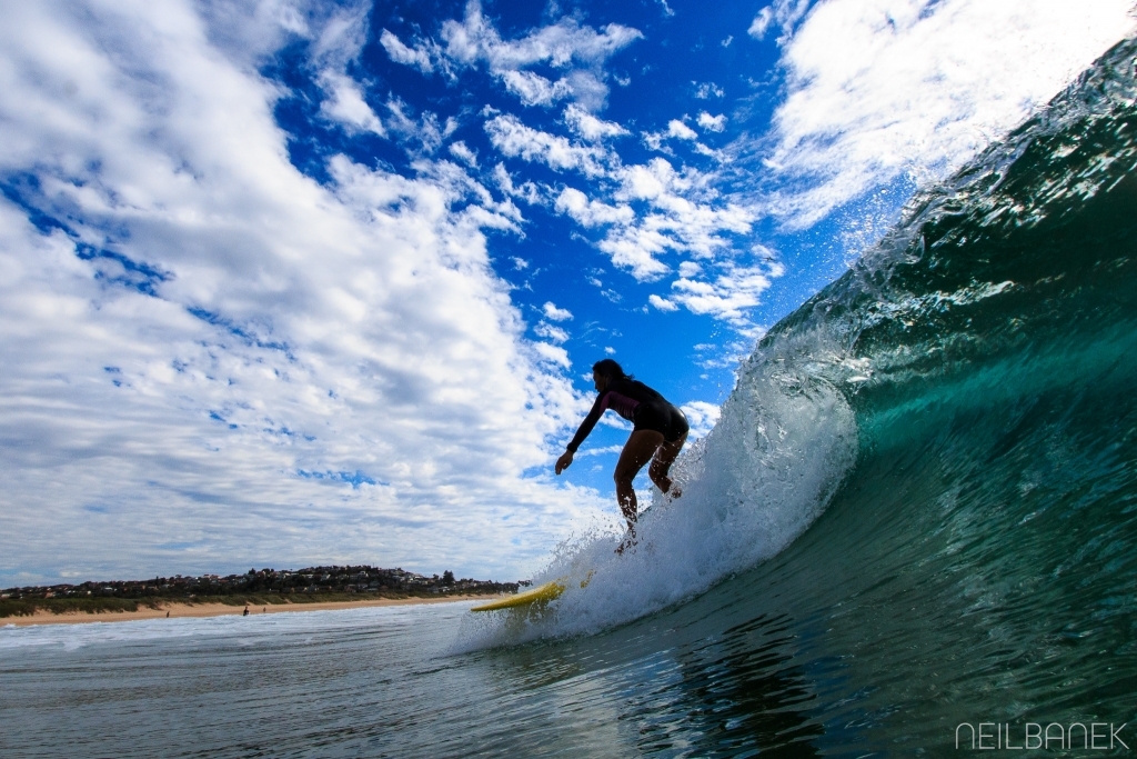 Smooth drop through the foam