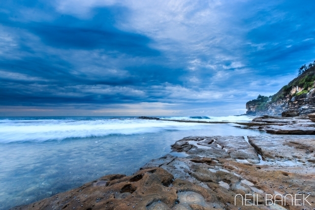 Misty waters edge - Dee Why Beach