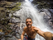 Waterfalls in beautifly clear waters